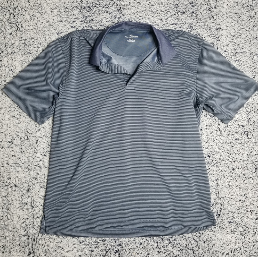Grand Slam Striped Golf Polo Shirt